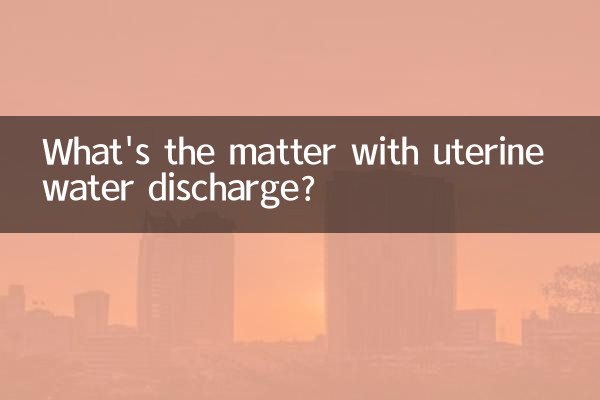 بچہ دانی کے پانی کے خارج ہونے سے کیا بات ہے؟