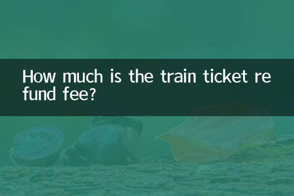 À combien s’élèvent les frais de remboursement d’un billet de train ?