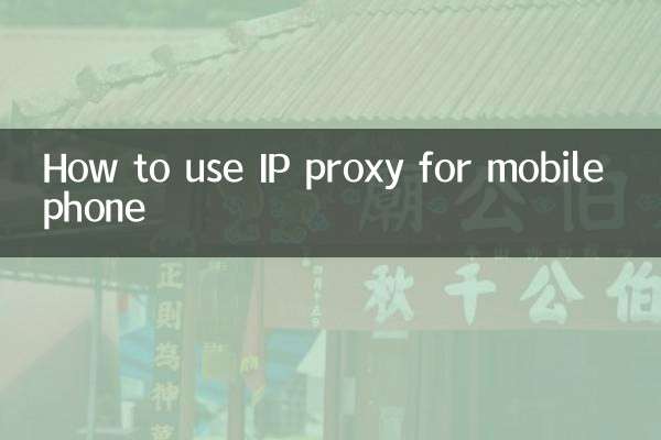 So verwenden Sie einen IP-Proxy für Mobiltelefone
