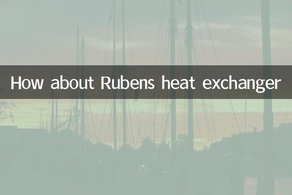 Que diriez-vous de l'échangeur de chaleur Rubens