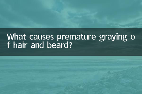 O que causa o envelhecimento prematuro do cabelo e da barba?