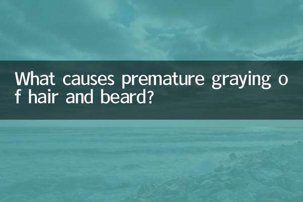 O que causa o envelhecimento prematuro do cabelo e da barba?