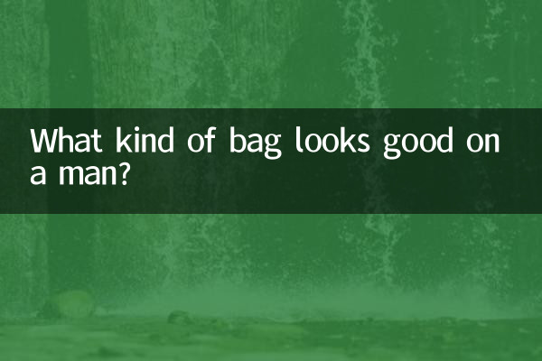 Welche Tasche steht einem Mann gut?