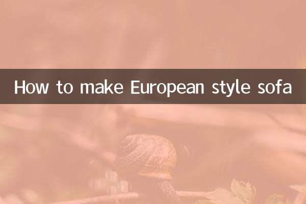 Как сделать диван в европейском стиле.