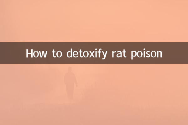 Cómo desintoxicar el veneno para ratas