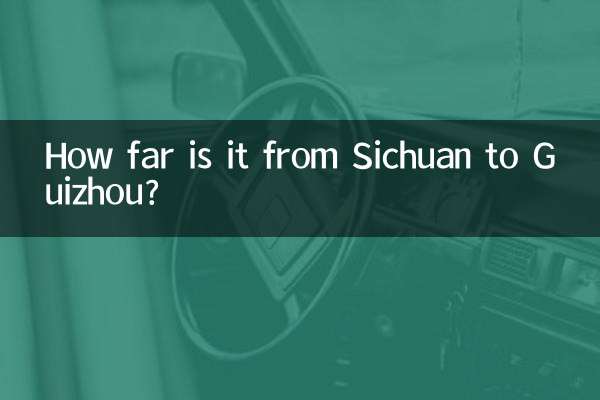 Qual a distância entre Sichuan e Guizhou?