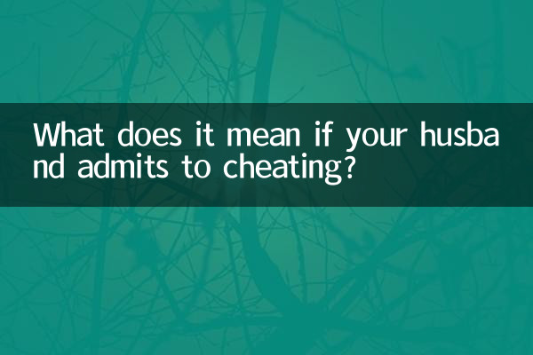 Cosa significa se tuo marito ammette di tradirti?