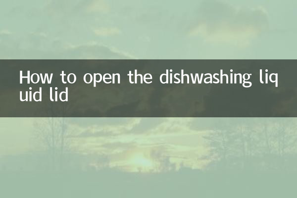 Como abrir a tampa do detergente líquido