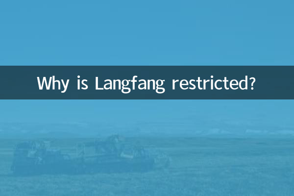 Warum ist Langfang eingeschränkt?