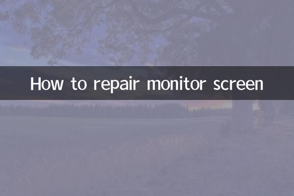 Cómo reparar la pantalla del monitor