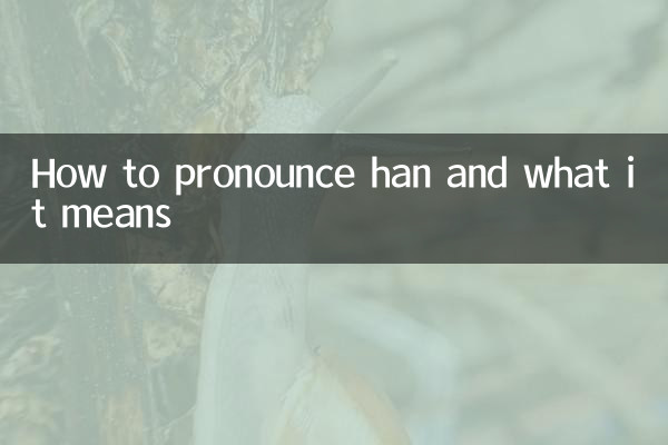 Como pronunciar han e o que significa