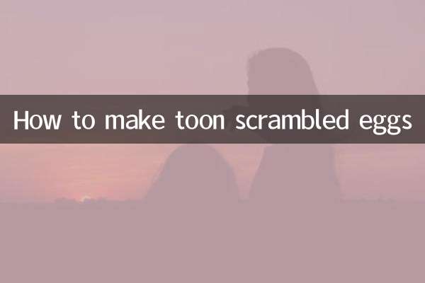 Cómo hacer huevos revueltos de dibujos animados