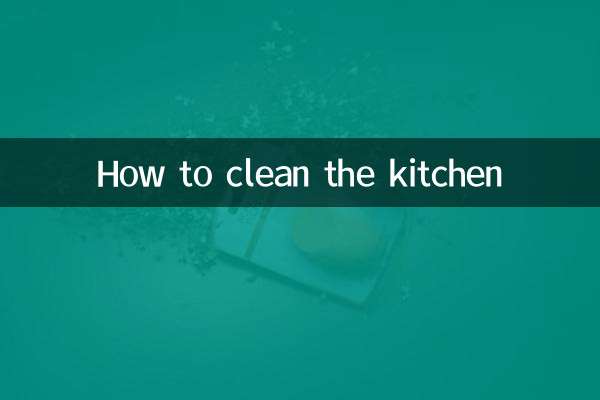 باورچی خانے کو کیسے صاف کریں