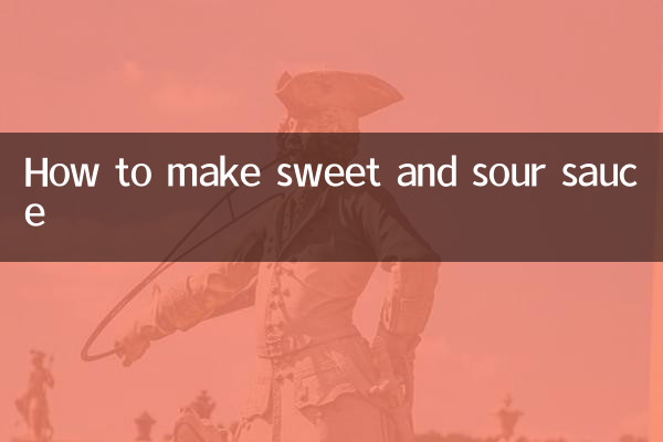 새콤달콤 소스 만드는 법
