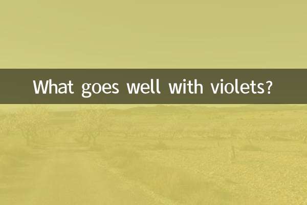 제비꽃과 잘 어울리는 것은 무엇입니까?