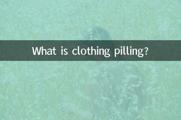 ¿Qué es el pilling de ropa?
