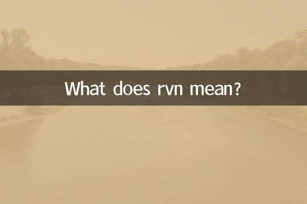 ¿Qué significa rvn?