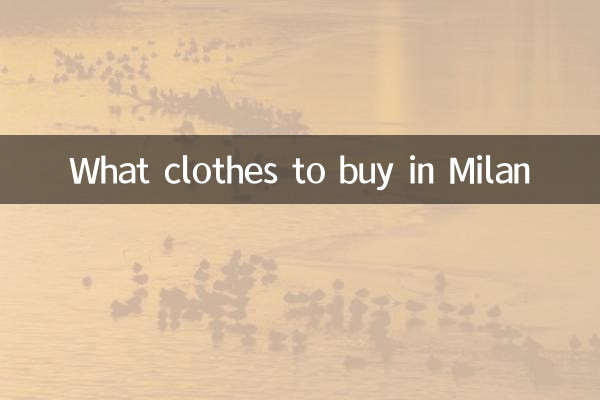 ミラノで買うべき服