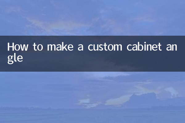 Cómo hacer un ángulo de gabinete personalizado