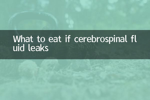 Was zu essen, wenn cerebrospinale Flüssigkeiten und Lecks