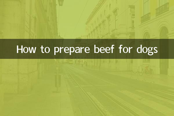 Cómo preparar carne de res para perros