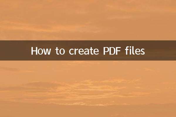 Comment créer des fichiers PDF
