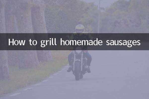 Comment griller des saucisses maison