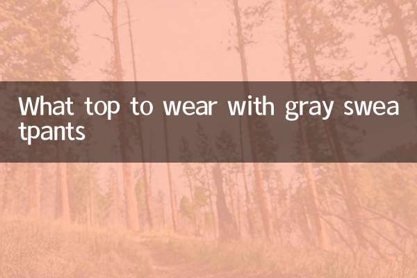 What top to wear with gray sweatpants