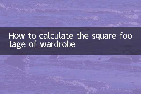 Como calcular a metragem quadrada do guarda-roupa