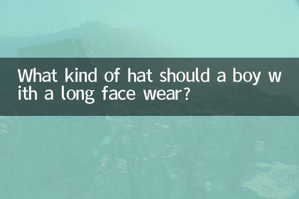 Quel genre de chapeau un garçon au visage long doit-il porter ?