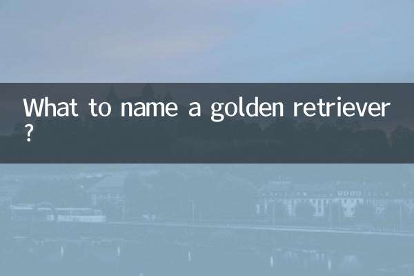 ¿Cómo nombrar a un golden retriever?