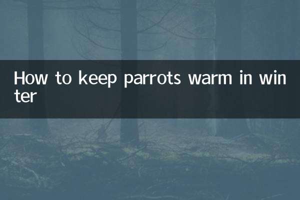 Come mantenere i pappagalli al caldo in inverno