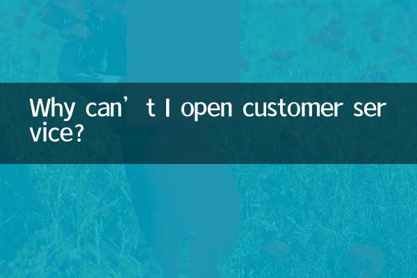 কেন আমি গ্রাহক পরিষেবা খুলতে পারি না?