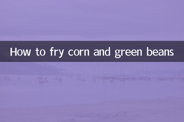 Como fritar milho e feijão verde