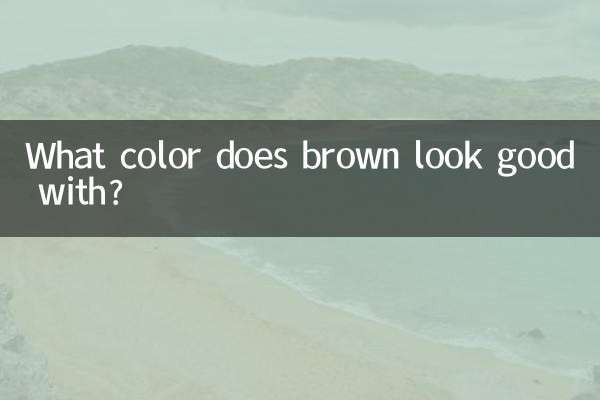 Con che colore sta bene il marrone?