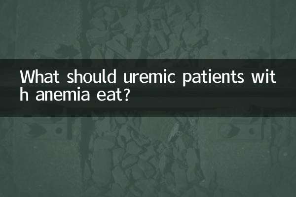 O que os pacientes urêmicos com anemia devem comer?