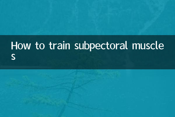 Como treinar músculos subpeitorais