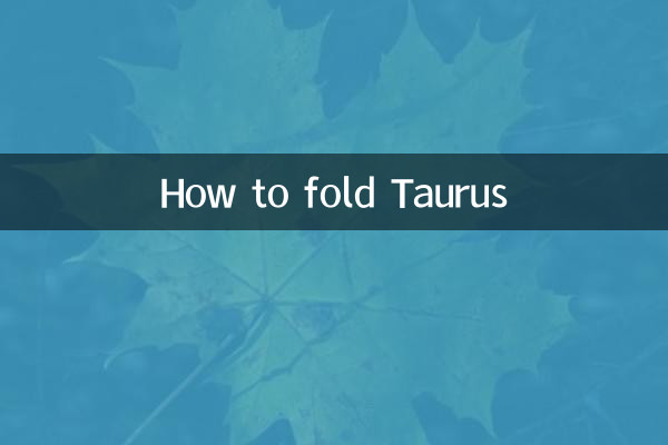 Wie man Stier faltet