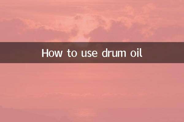 ڈھول کا تیل کیسے استعمال کریں