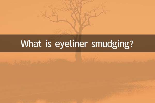 What is eyeliner smudging?