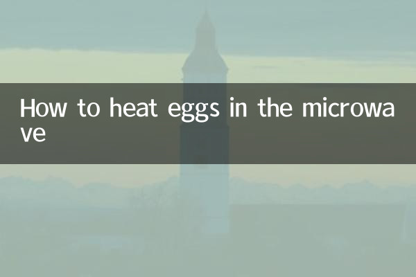 전자레인지에 계란을 데우는 방법