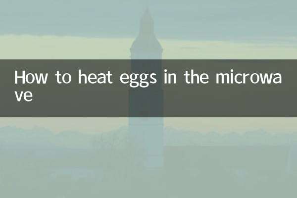 전자레인지에 계란을 데우는 방법