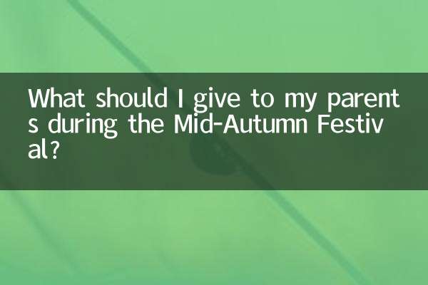 추석에 부모님께 무엇을 드려야 할까요?