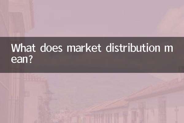 ¿Qué significa distribución del mercado?