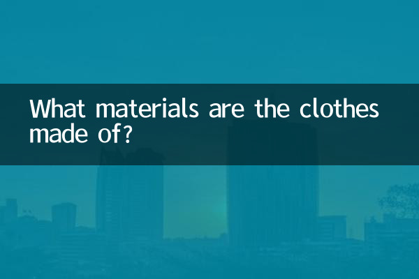 衣服都是什么面料