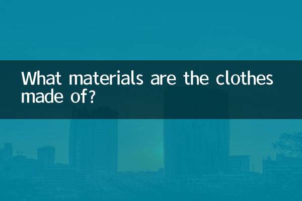 衣服都是什么面料