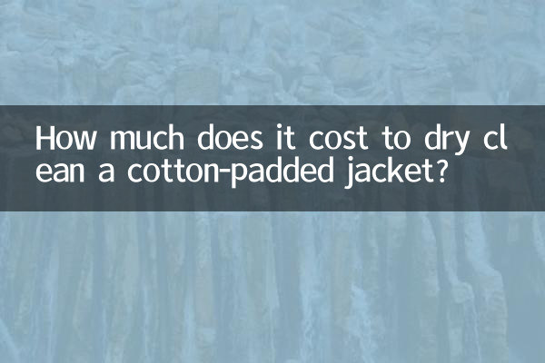 Combien coûte le nettoyage à sec d'une doudoune en coton ?