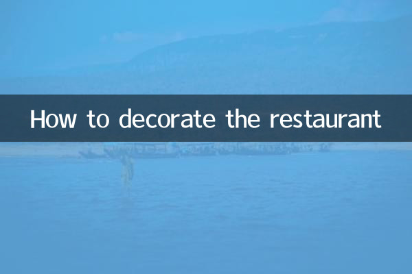 Comment décorer le restaurant