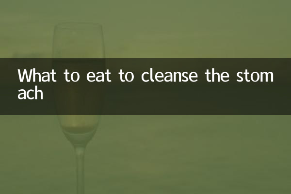 Que comer para limpiar el estómago.