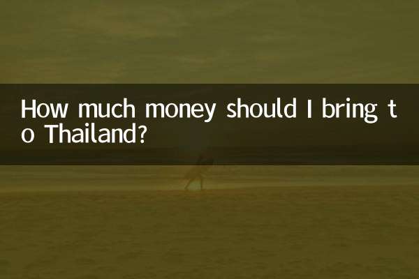 How much money should I bring to Thailand?